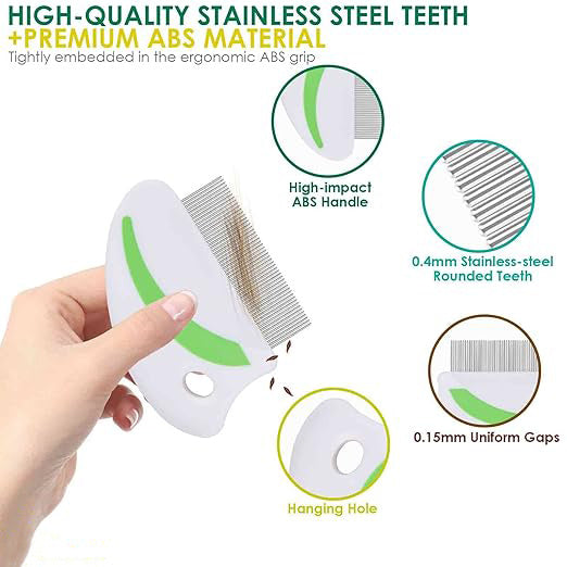 JMT-718922 Foldable Pet Brush for Travel, Soft Toothed Comb for Dogs and Cats