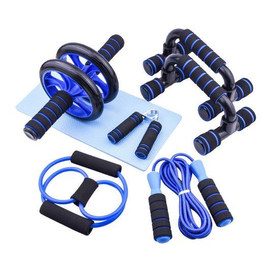 JMT-718922 Multifunctional Abdominal Wheel with 6-Piece Fitness Accessories