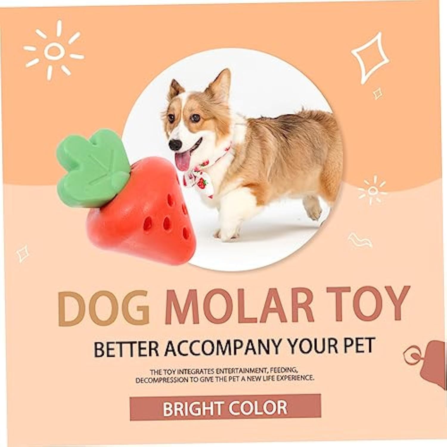 JMT-719818 Puppy Teething Toy for Small Dogs - Promotes Oral Health and Chewing Fun
