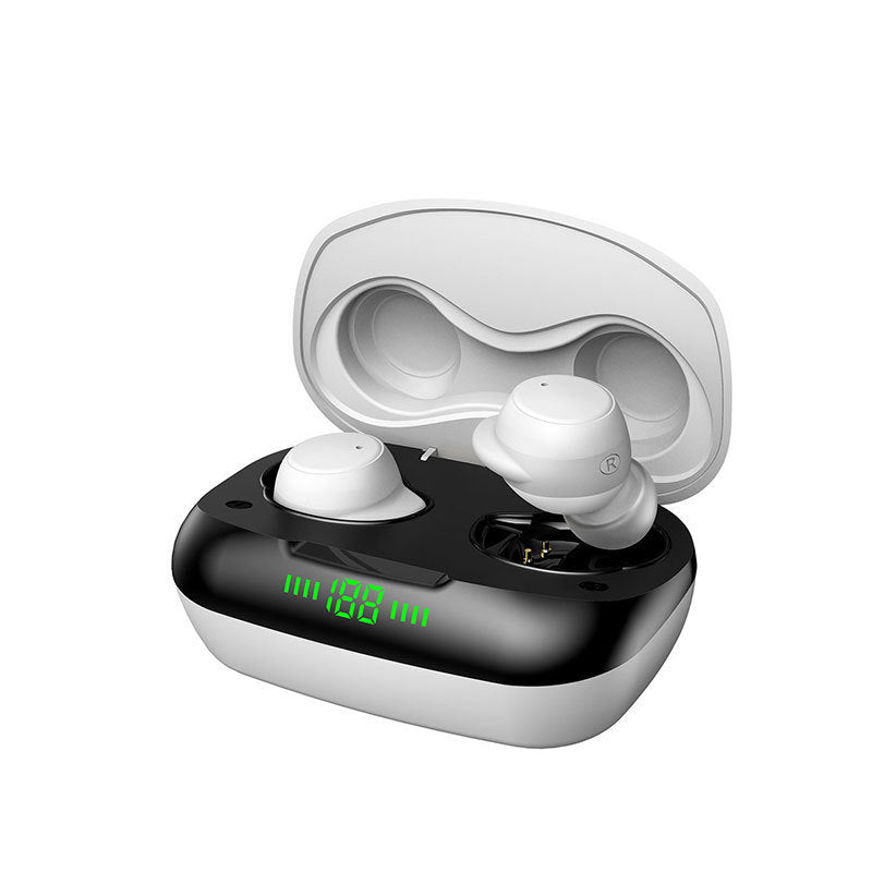 JMT-719818 Wireless TWS 5.0 Earbuds with Noise Reduction and Power Display for Music and Calls