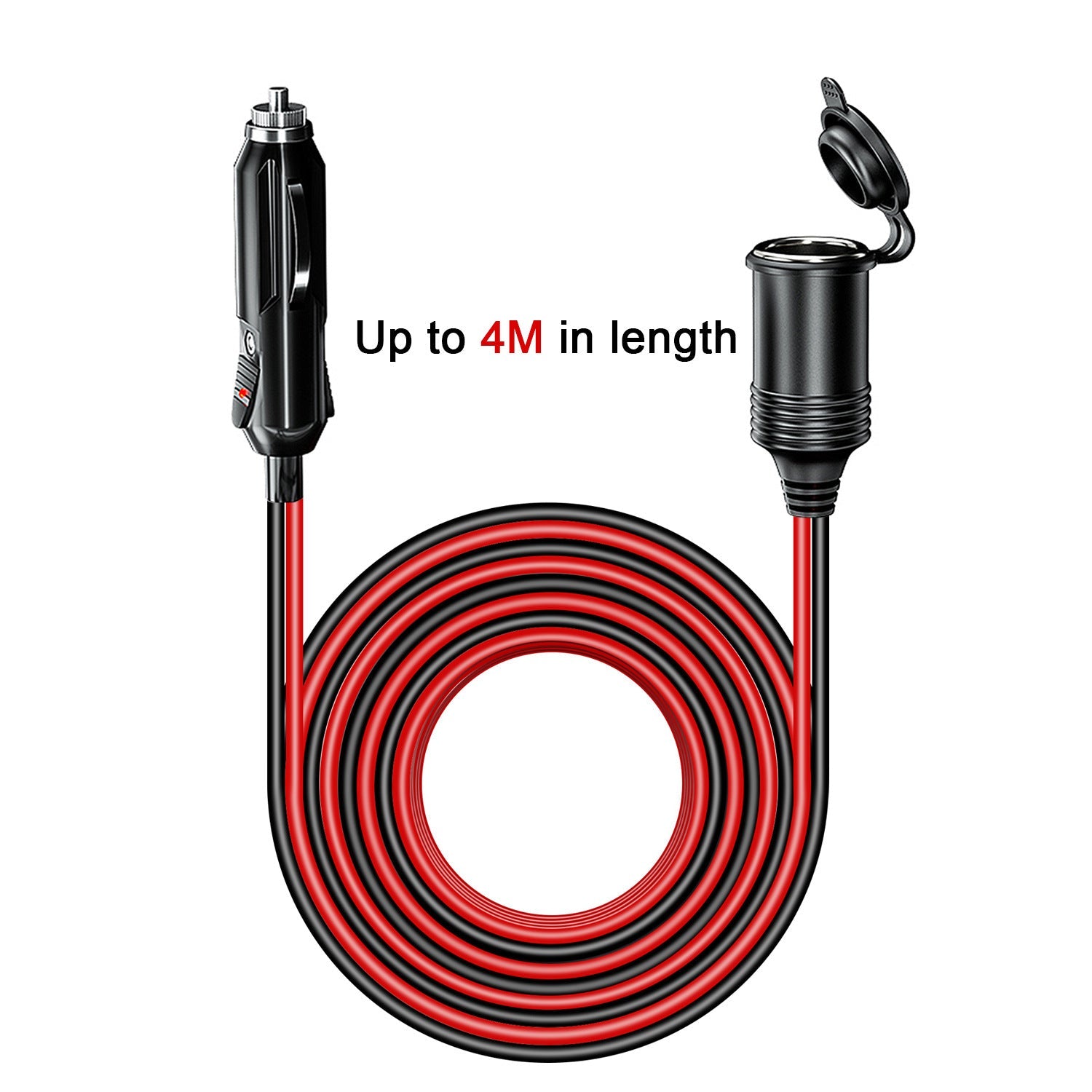 JMT-720010 4M USB Power Extension Cable for Car Cigarette Lighter with 10A Max Current