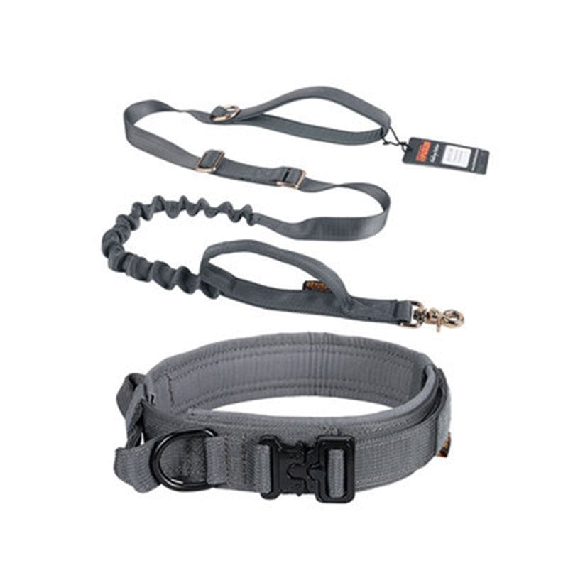 JMT-720330 Durable Medium Dog Rope Traction Leash with Padded Collar Options