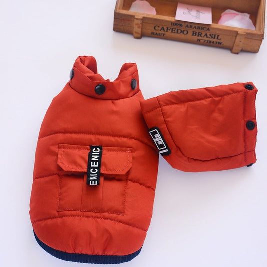 JMT-720458 Reversible Thick Cotton Vest for Pets - Soft Fleece Winter Coat