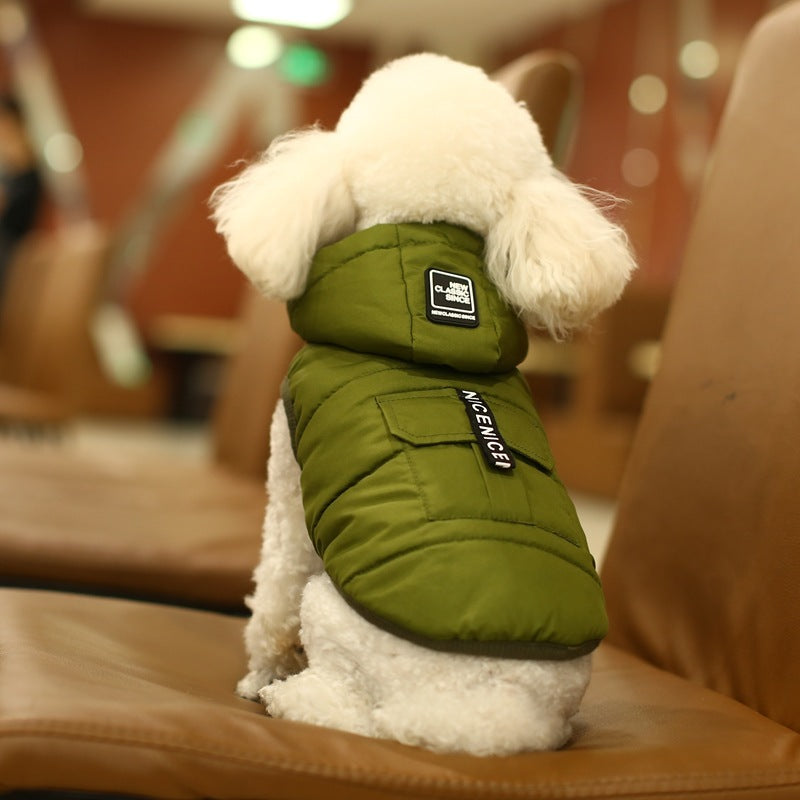 JMT-720458 Reversible Thick Cotton Vest for Pets - Soft Fleece Winter Coat