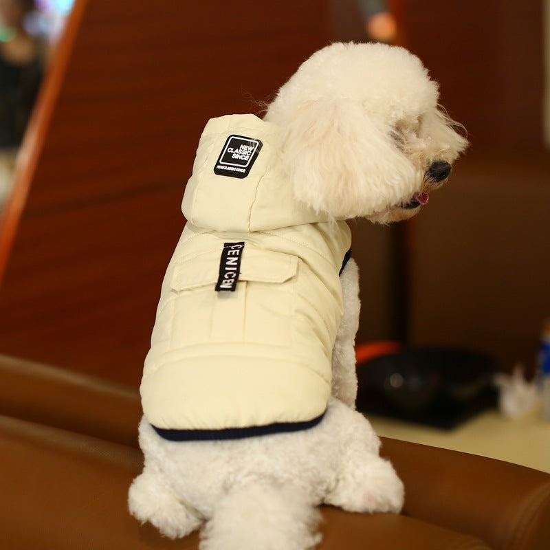 JMT-720458 Reversible Thick Cotton Vest for Pets - Soft Fleece Winter Coat