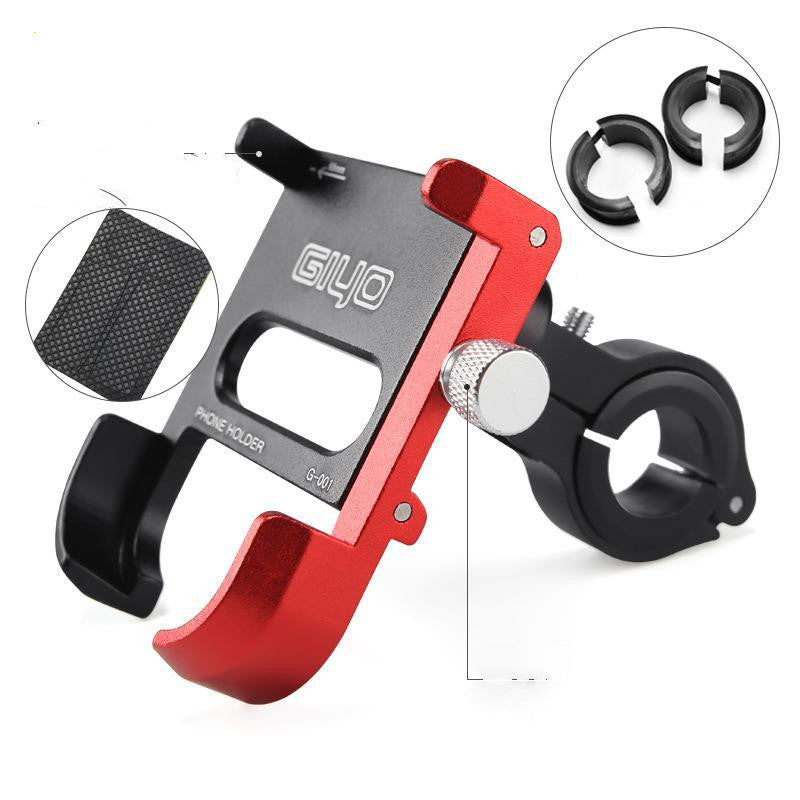 JMT-720842 Aluminum Alloy Bike Mount for Mobile Phones - Adjustable 20-33MM Holder