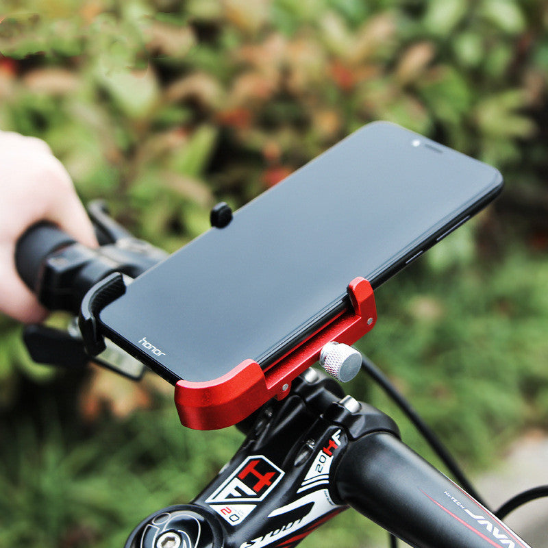 JMT-720842 Aluminum Alloy Bike Mount for Mobile Phones - Adjustable 20-33MM Holder