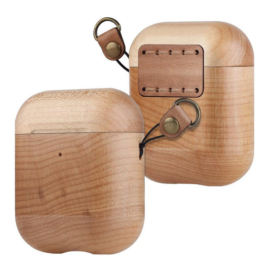 JMT-720970 Solid Wood AirPods Holster - Easy Install and Disassemble, Scratch-Resistant Design