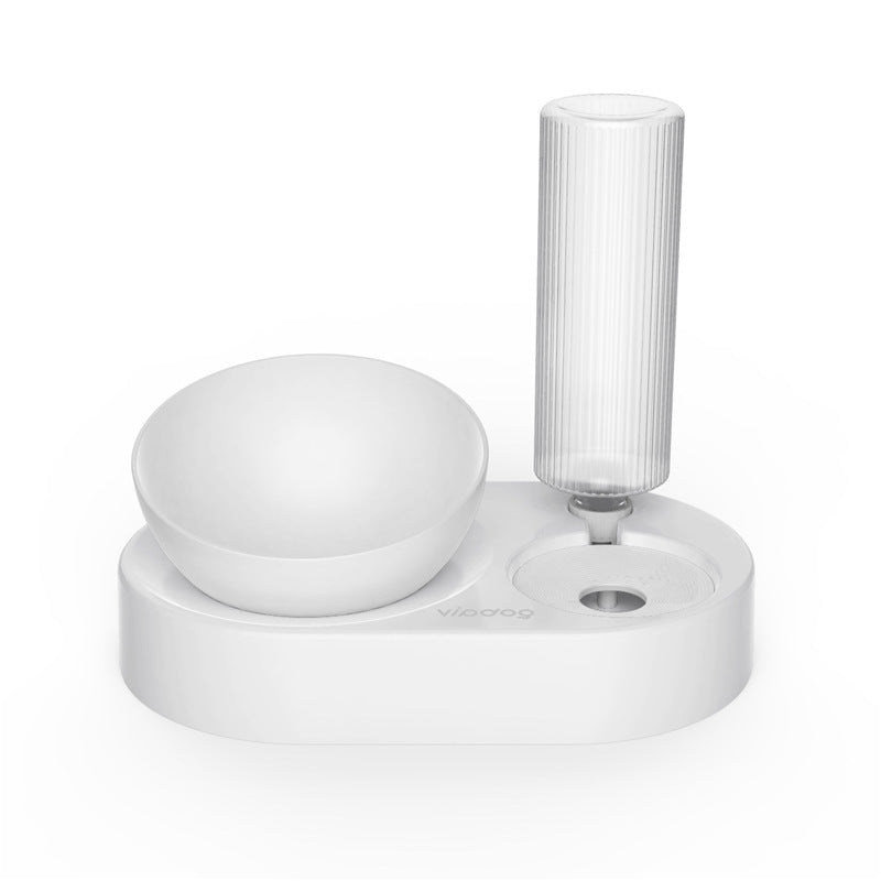 JMT-721162 Multifunctional Dual-Purpose Cat Bowl in Deep Ocean Blue and Orange Pink