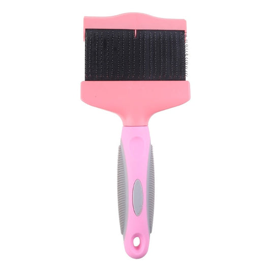 JMT-721226 Double-Sided Pet Brush for Dogs and Cats – Stainless Steel Pin Grooming Tool for Shedding, Detangling, and Cleaning