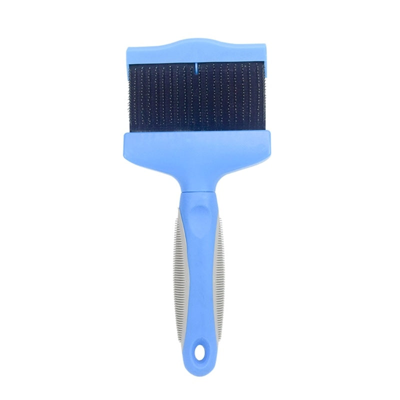 JMT-721226 Double-Sided Pet Brush for Dogs and Cats – Stainless Steel Pin Grooming Tool for Shedding, Detangling, and Cleaning