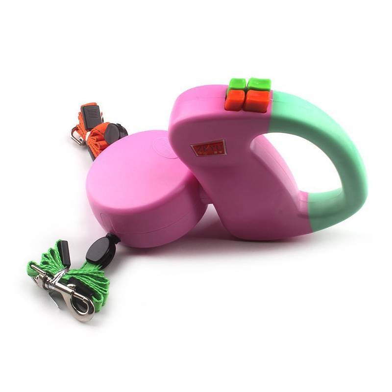 JMT-721482 Double Headed Pet Leash with Adjustable Length and Comfortable Grip