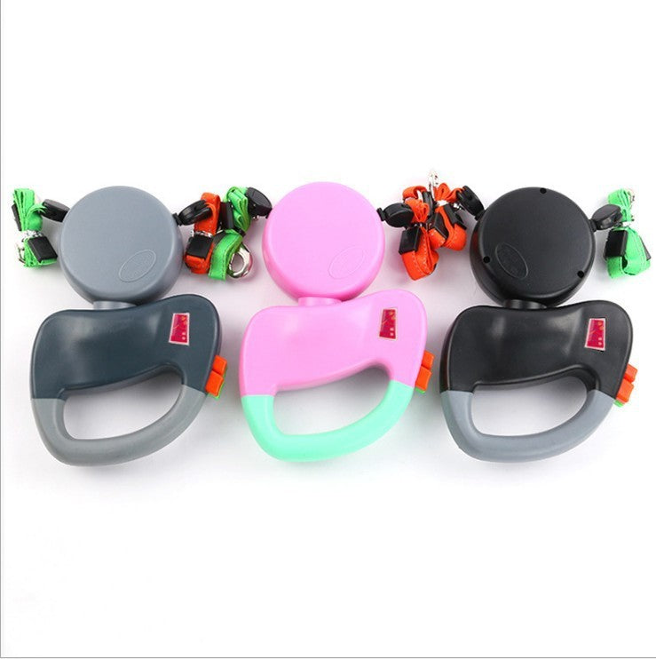 JMT-721482 Double Headed Pet Leash with Adjustable Length and Comfortable Grip