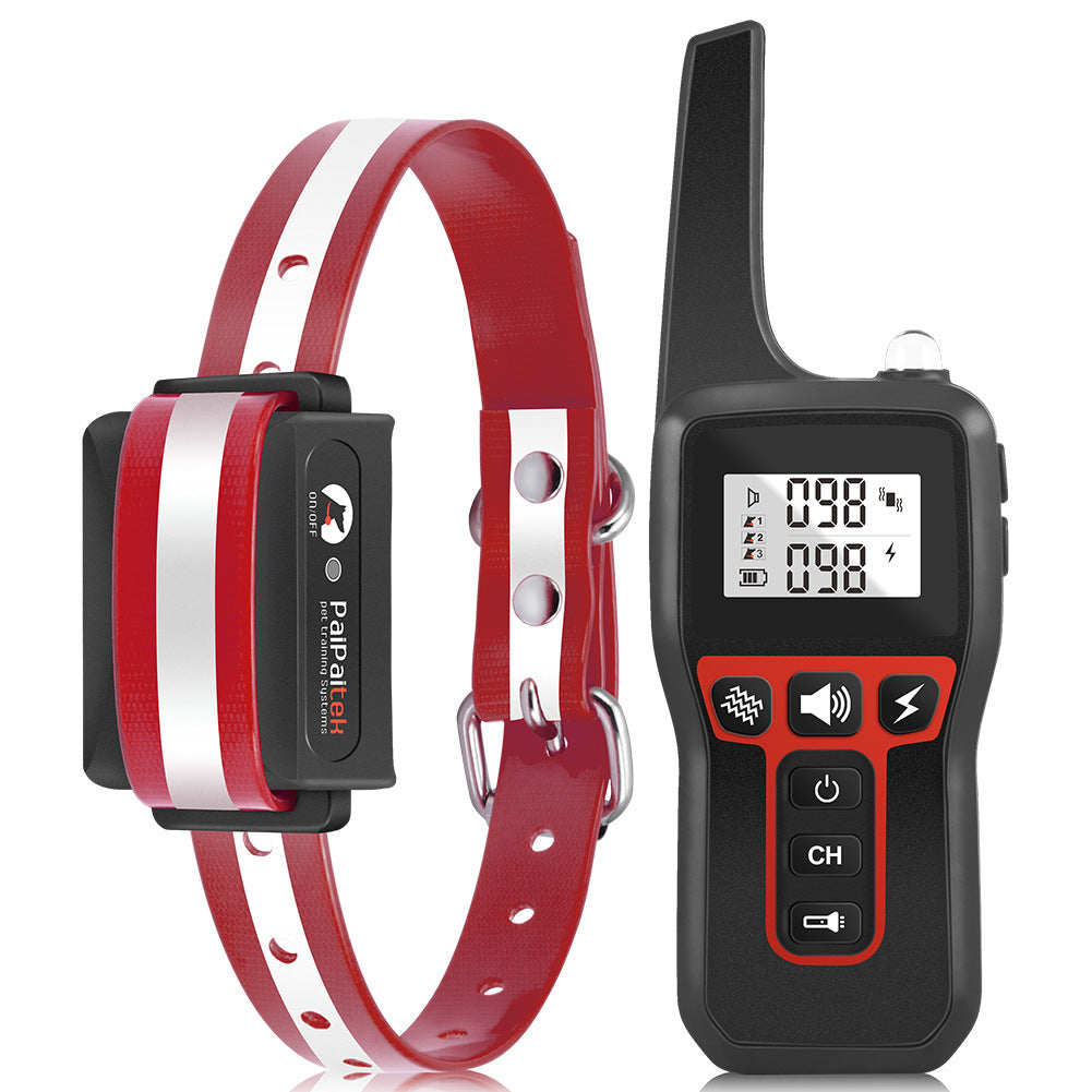 JMT-721674 Remote Control Dog Trainer with Voice Control and Bark Stopping Functionality