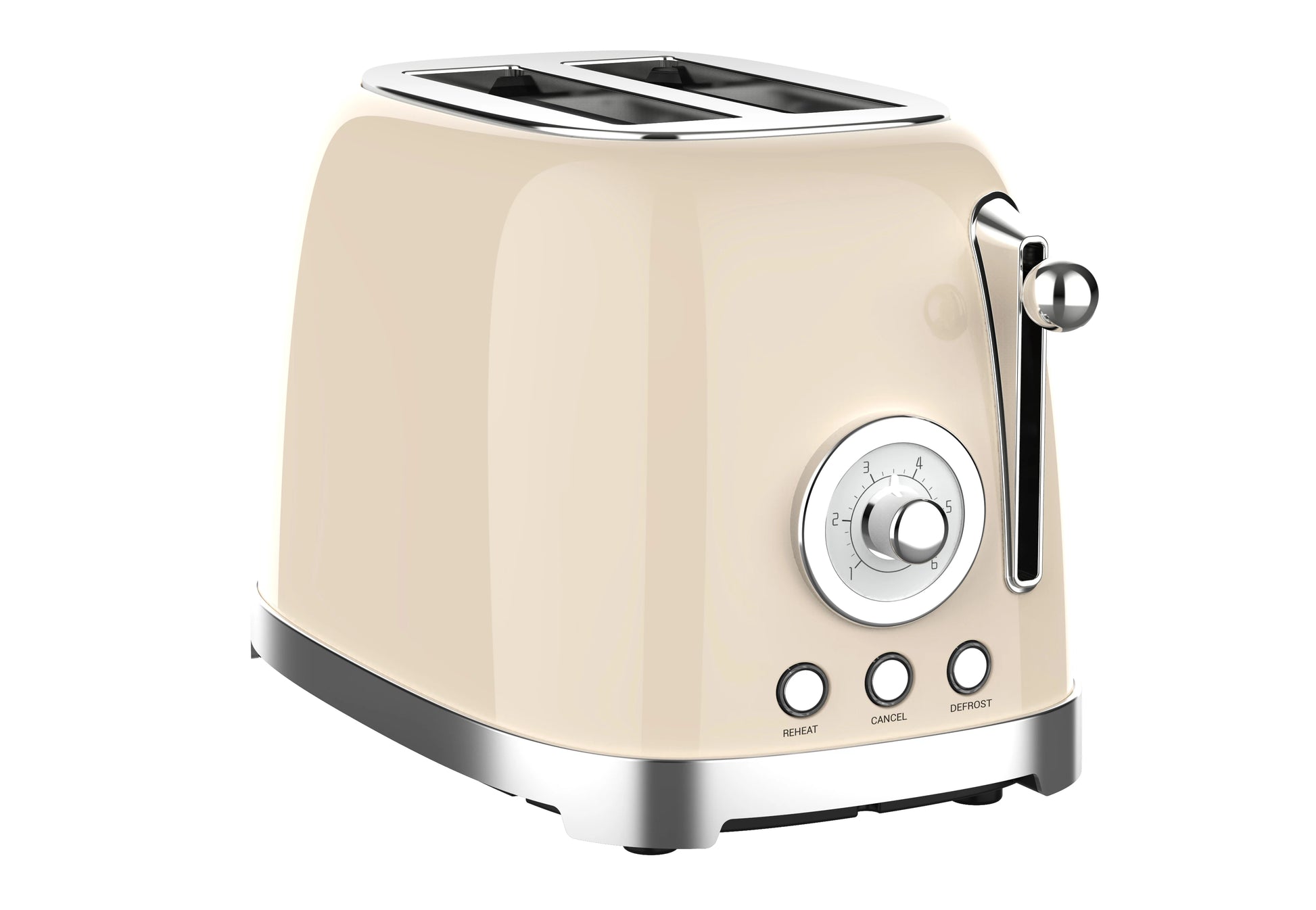 JMT-721802 Stainless Steel Two-Slice Retro Toaster for Home Use