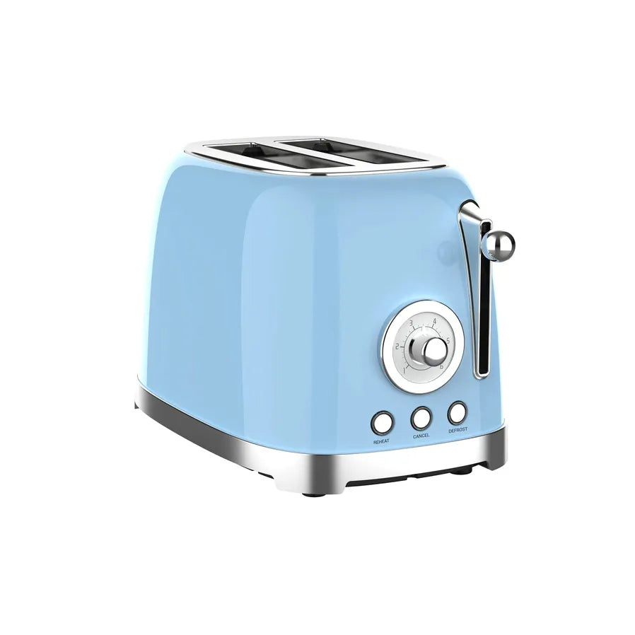 JMT-721802 Stainless Steel Two-Slice Retro Toaster for Home Use