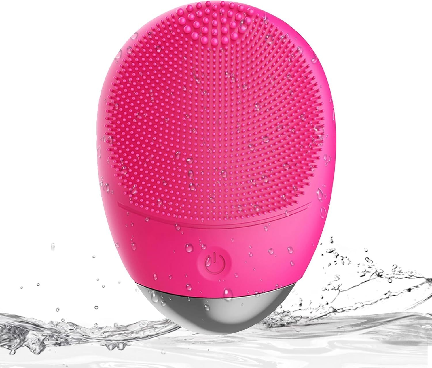 JMT-722122 High-Frequency Vibration Silicone Facial Cleansing Brush - USB Rechargeable, Waterproof, Unisex Skin Care Tool