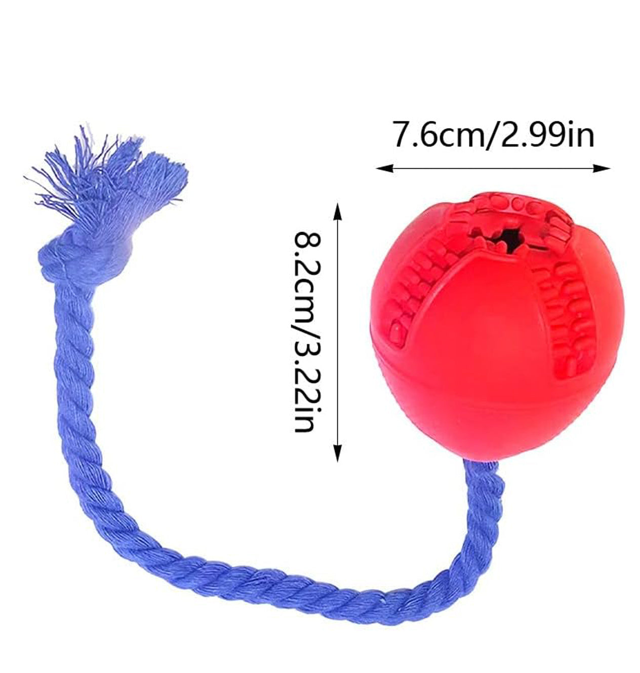 JMT-722122 Interactive Dog Puzzle Toy with Rope - Stress-Reducing Dispenser for Effective Crate Training