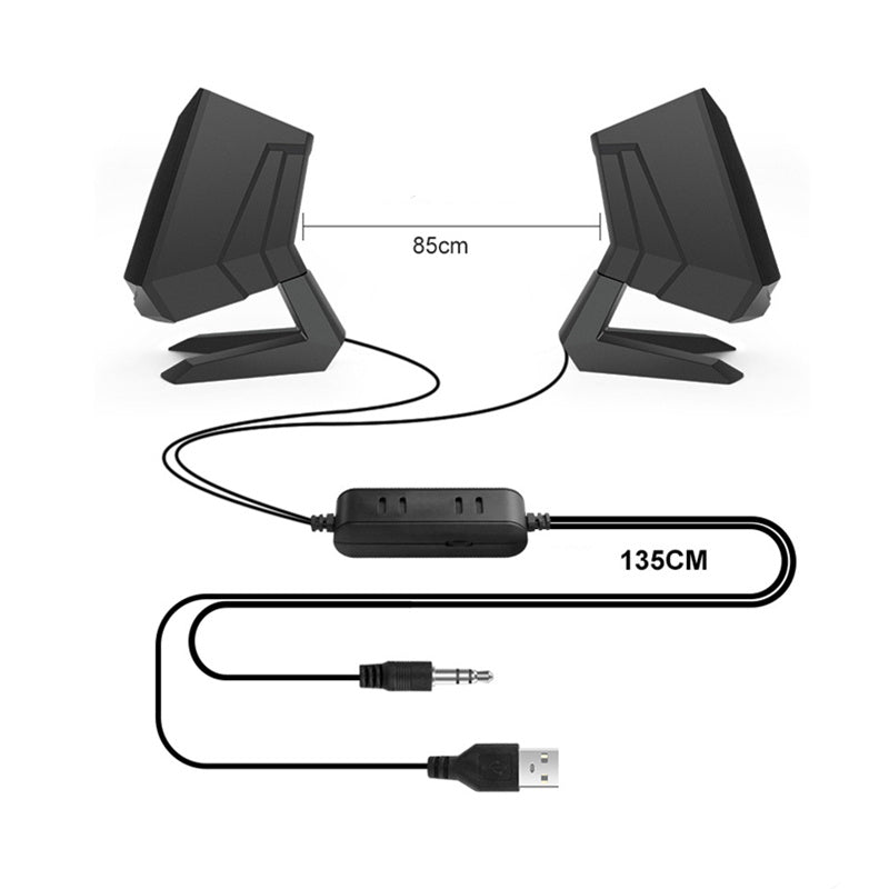 JMT-722314 USB 2.1 Multimedia Speakers with Wireless Subwoofer for Computers