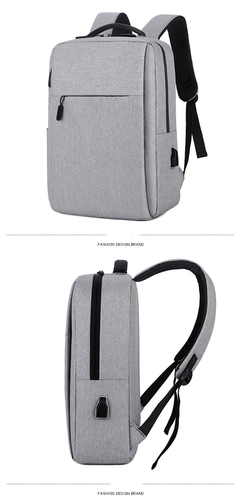 JMT-722314 Waterproof Oxford Polyester Travel Backpack with USB Port and Laptop Panelled Design