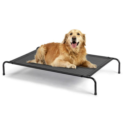 JMT-722442 Elevated Dog Bed with Breathable Textilene Mesh - Durable Steel Frame for Comfort and Support
