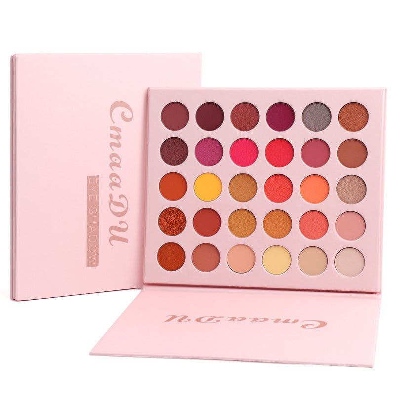 JMT-722570 Matte Metal Waterproof Eyeshadow Palette with 30 Colors for Full Coverage Enhancement