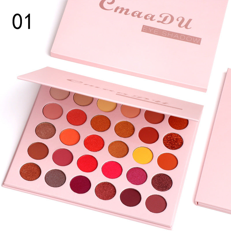 JMT-722570 Matte Metal Waterproof Eyeshadow Palette with 30 Colors for Full Coverage Enhancement