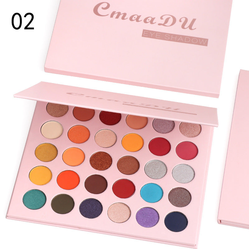 JMT-722570 Matte Metal Waterproof Eyeshadow Palette with 30 Colors for Full Coverage Enhancement