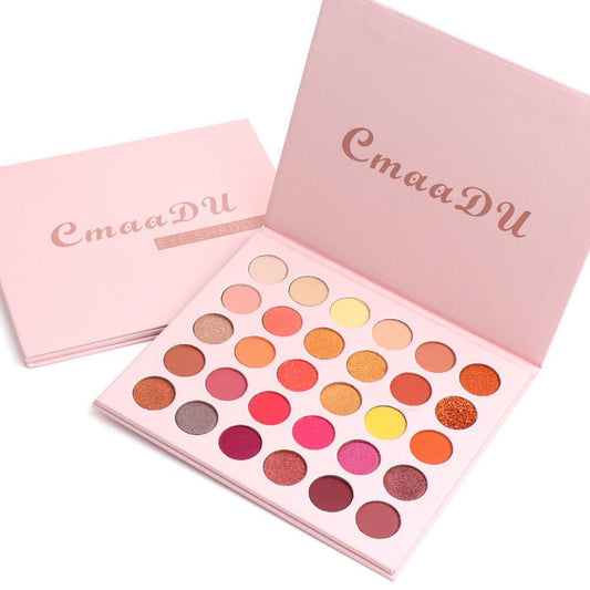 JMT-722570 Matte Metal Waterproof Eyeshadow Palette with 30 Colors for Full Coverage Enhancement