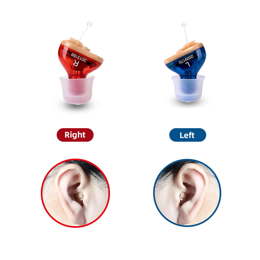 JMT-722634 CIC Q10 Mini Size Invisible Hearing Aid with Adjustable Volume and Wireless Functionality for Seniors