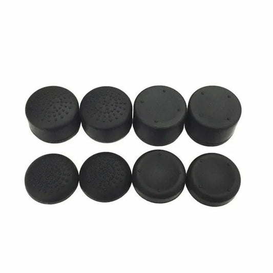 JMT-722762 Black Silicone Thumb Stick Grip Covers for PS4 and Xbox One Controllers - 8 Pack