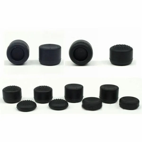 JMT-722762 Black Silicone Thumb Stick Grip Covers for PS4 and Xbox One Controllers - 8 Pack