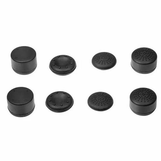 JMT-722762 Black Silicone Thumb Stick Grip Covers for PS4 and Xbox One Controllers - 8 Pack