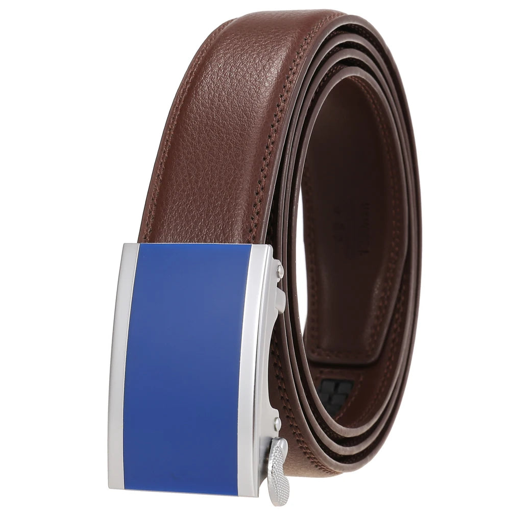 JMT-722890 Men's Genuine Leather Belt - 3.0CM Width, Versatile Style