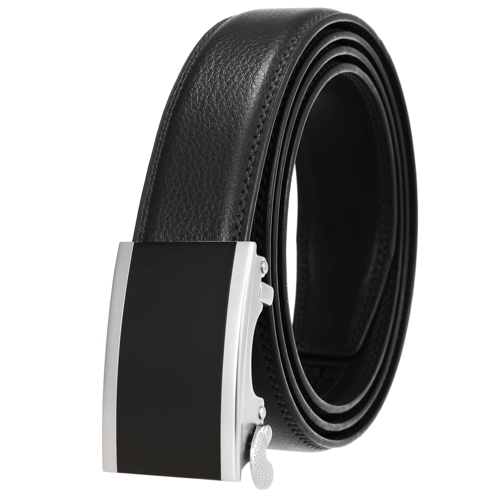 JMT-722890 Men's Genuine Leather Belt - 3.0CM Width, Versatile Style