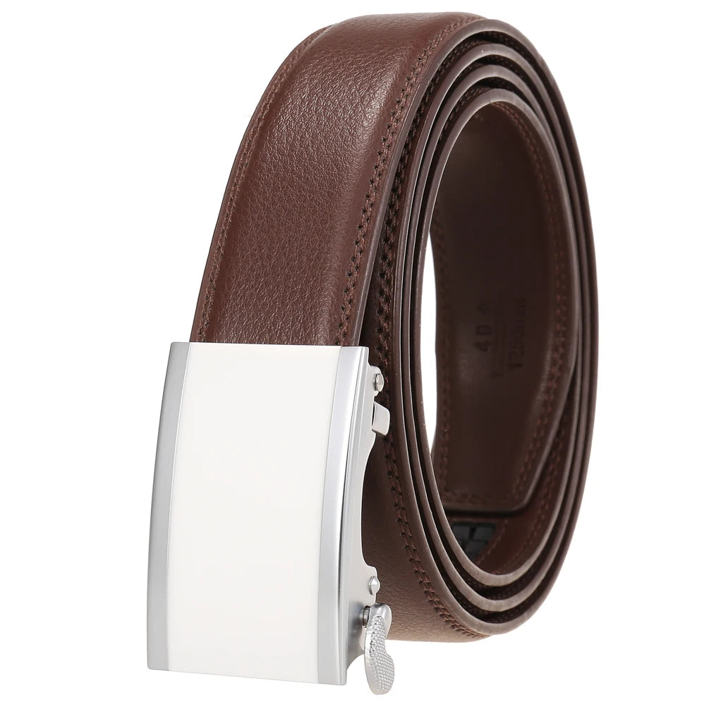 JMT-722890 Men's Genuine Leather Belt - 3.0CM Width, Versatile Style