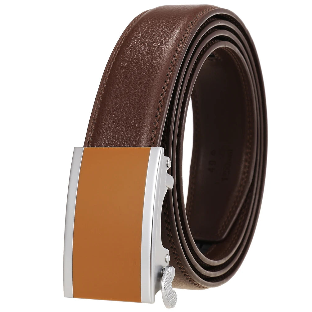 JMT-722890 Men's Genuine Leather Belt - 3.0CM Width, Versatile Style