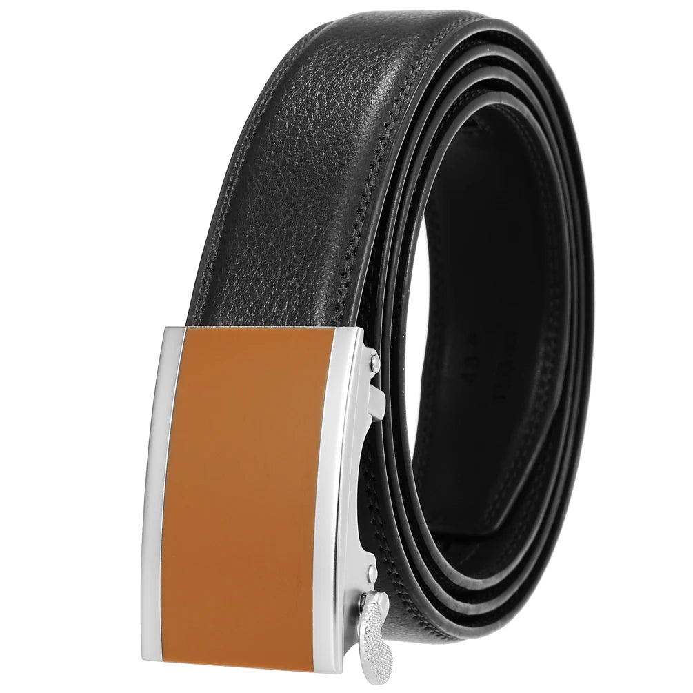 JMT-722890 Men's Genuine Leather Belt - 3.0CM Width, Versatile Style