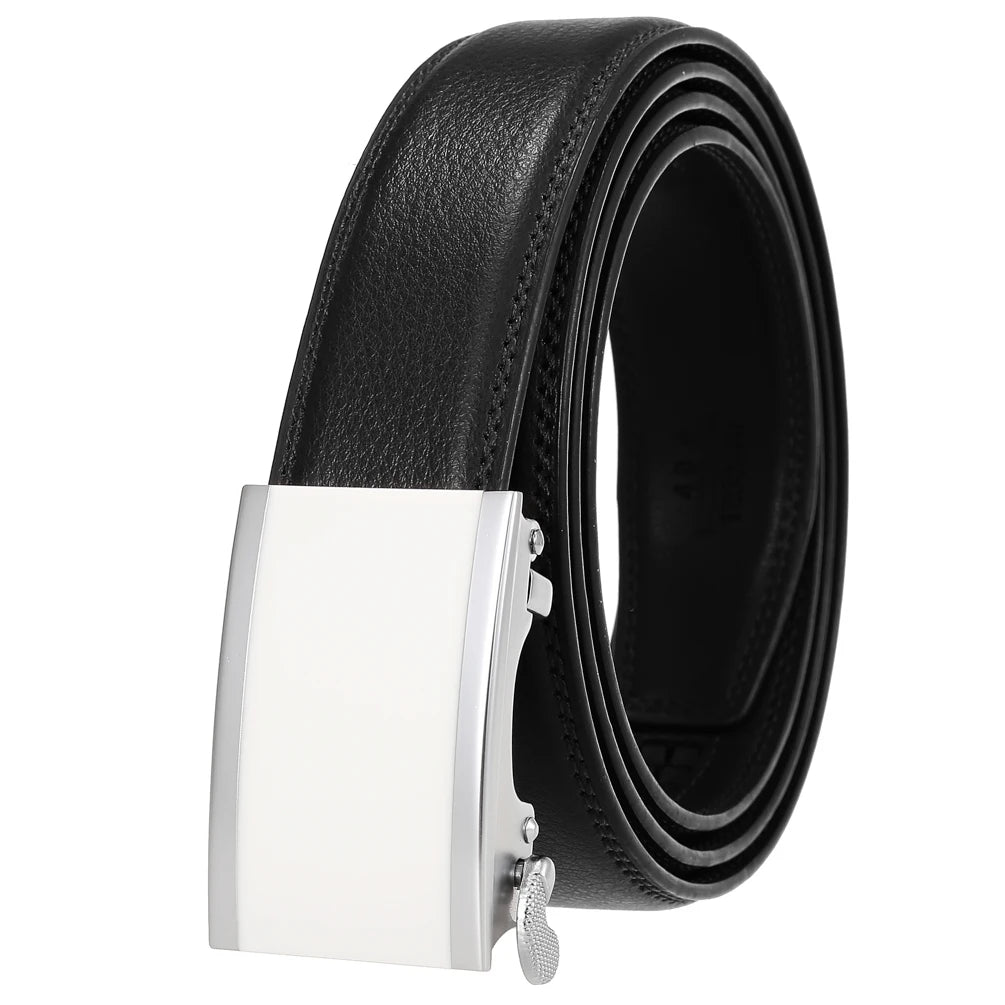 JMT-722890 Men's Genuine Leather Belt - 3.0CM Width, Versatile Style