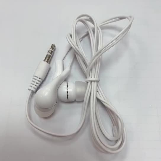 JMT-722954 Wired In-Ear Headphones with 3.5mm Plug - 1.2m Length, PVC Cable, 32 Ohm Impedance