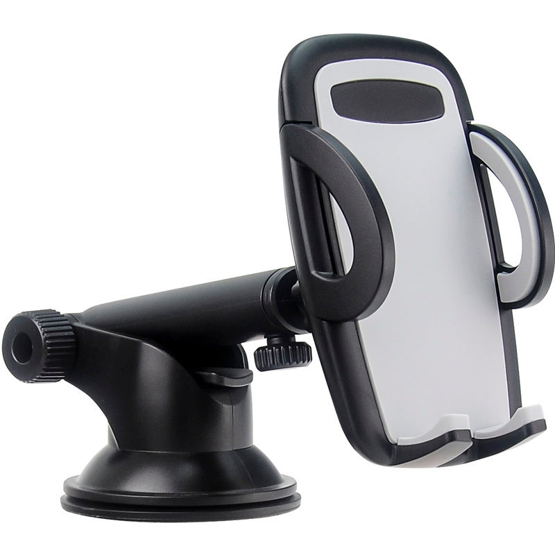 JMT-723146 Telescopic Mobile Phone Holder for Car with Fixed Base – Black and Gray