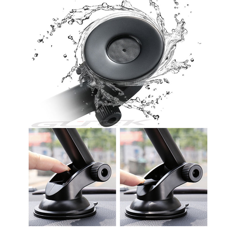 JMT-723146 Telescopic Mobile Phone Holder for Car with Fixed Base – Black and Gray