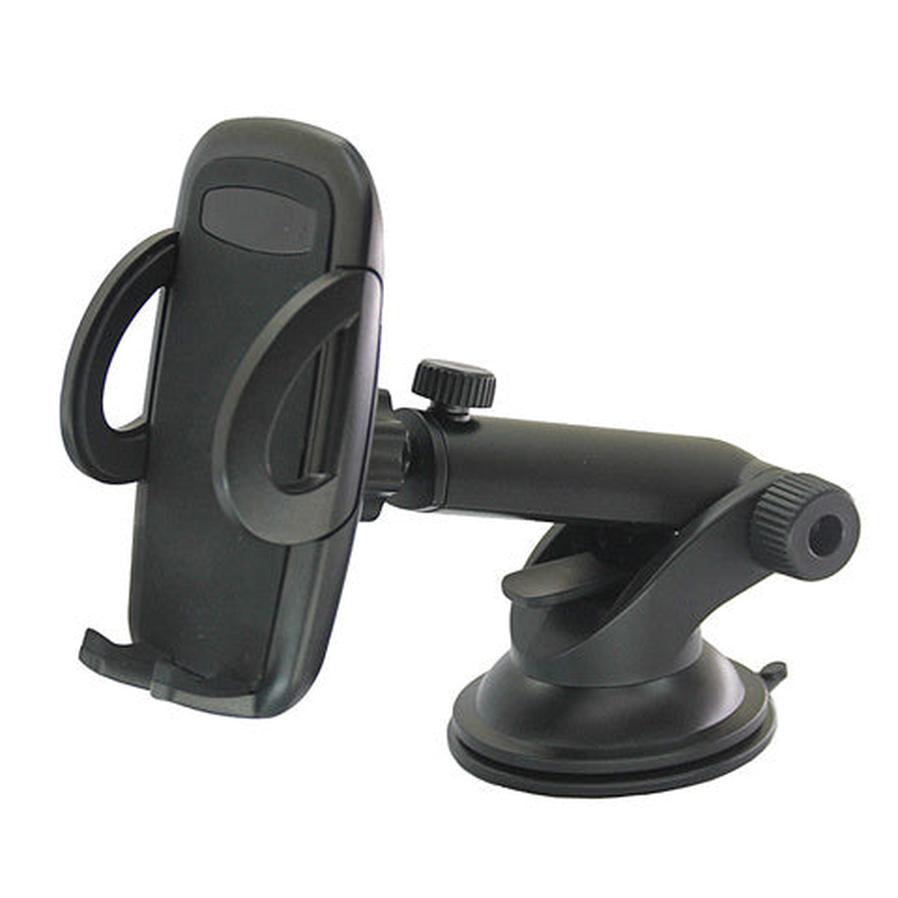 JMT-723146 Telescopic Mobile Phone Holder for Car with Fixed Base – Black and Gray