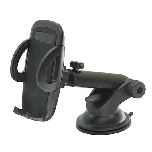 JMT-723146 Telescopic Mobile Phone Holder for Car with Fixed Base – Black and Gray