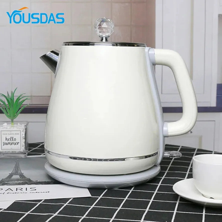 JMT-723402 Stainless Steel Double Wall Electric Kettle for Efficient Heating