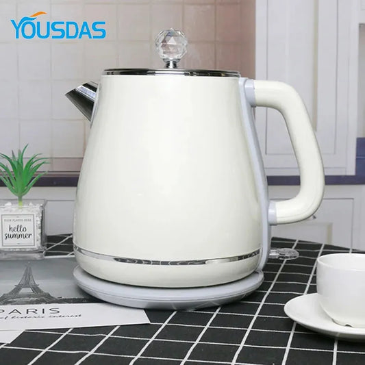 JMT-723402 Stainless Steel Double Wall Electric Kettle for Efficient Heating