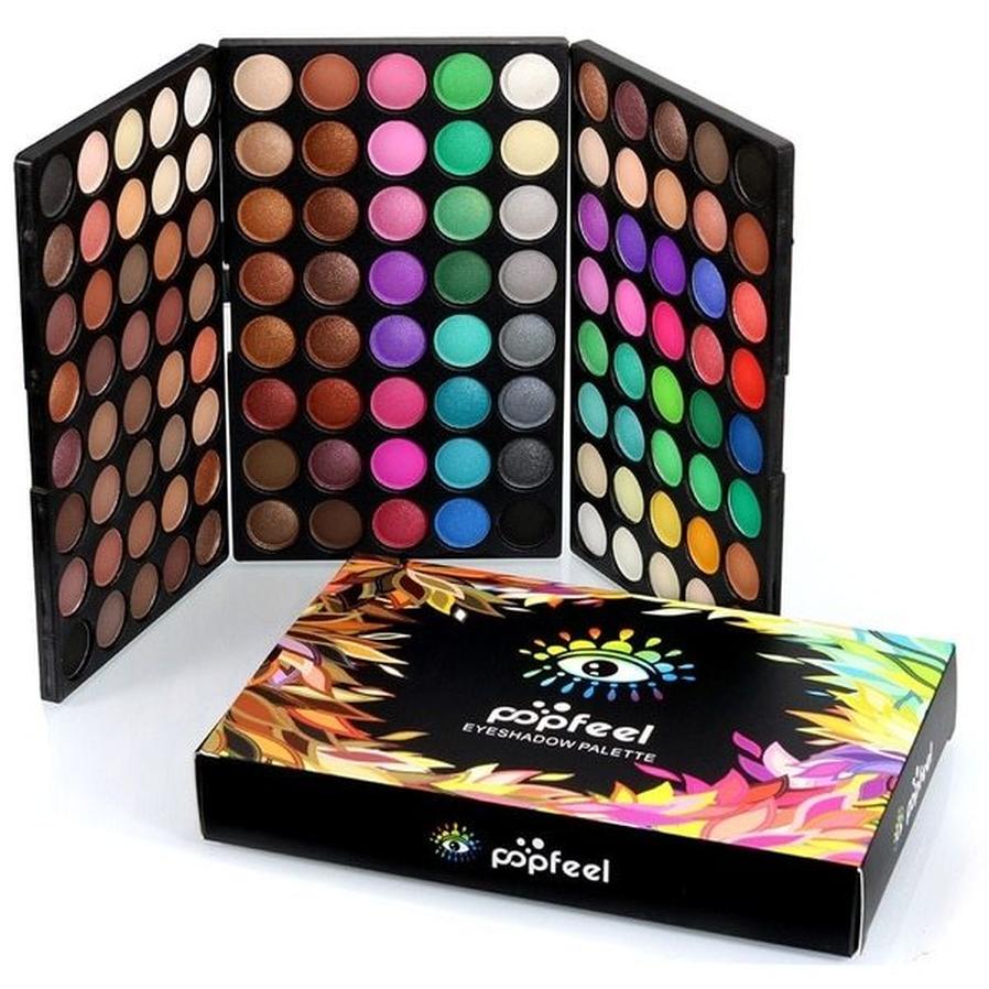 JMT-723722 120 Color Eyeshadow Palette and 40 Colors Earthy Eyeshadow Palette Set, Versatile Eye Makeup Options