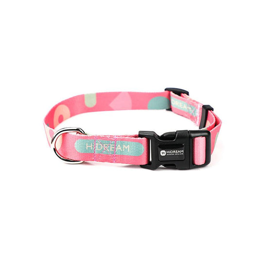 JMT-723786 Durable High-Density Polyester Dog Collar Leash with Metal Fittings and Wear-Resistant Buckle