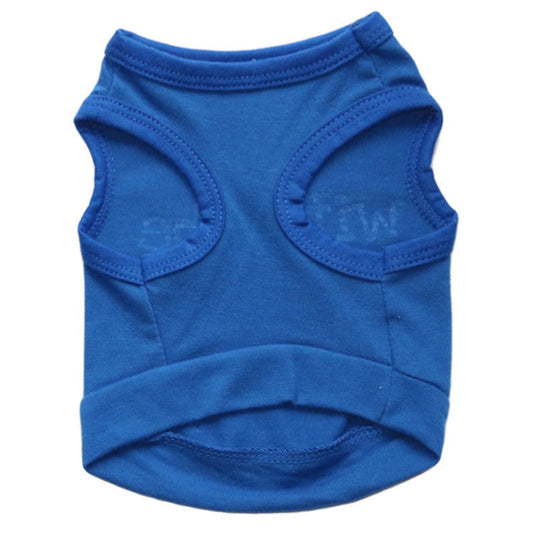 JMT-723914 Comfortable Cotton Blue Dog Vest for All Sizes
