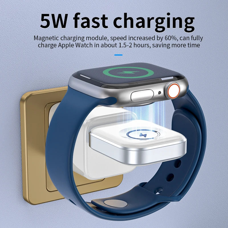 JMT-724106 Magnetic Wireless Charger for Compatible Apple Watch Models - 5W Fast Charging